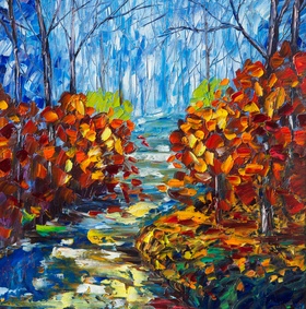 Misty Path by Lena  Owens