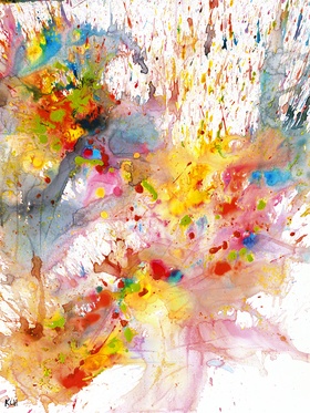 Chaotic Craziness Series 2001.033114 - Larger Original Abstract Painting by Kris Haas