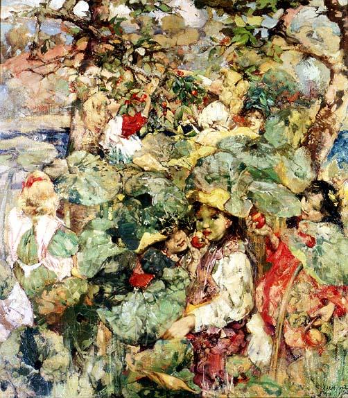 In The Orchard, E. A. Hornel